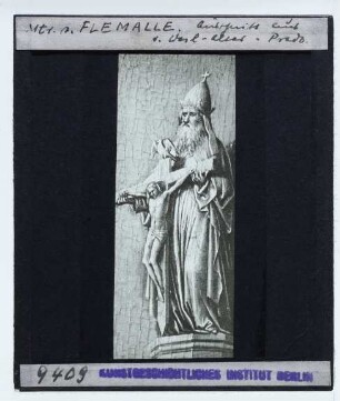 Campin, Werl-Triptychon : Detail, Gnadenstuhl