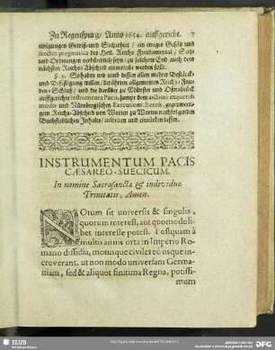Instrumentum Pacis Caesareo-Suecicum