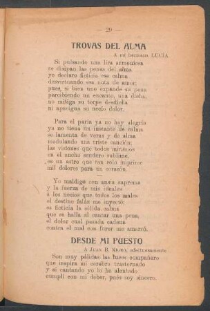 Trovas del alma : A mi hermana Lucía
