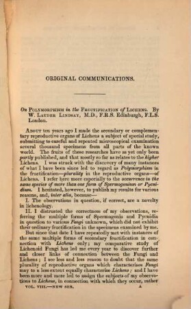 Quarterly journal of microscopical science. 8. 1868