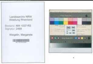 Entnazifizierung Margarete Weigelin , geb. 28.02.1888 (Lehrerin)