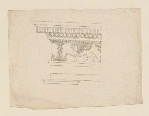 Gebälk des Antoninus-und-Faustina-Tempels in Rom