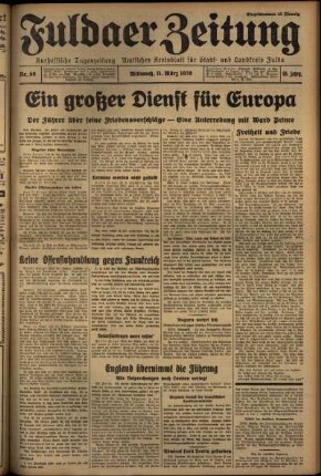 Ausgabe vom Mittwoch, den 11. März 1936.