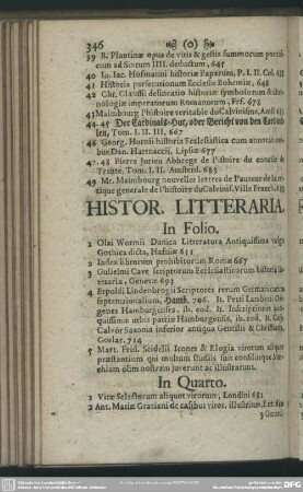 Histor. Litteraria