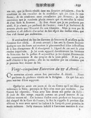 Vingt-cinquiéme Entretien du 2e d'Avril.
