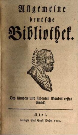 Allgemeine deutsche Bibliothek. 107. 1792