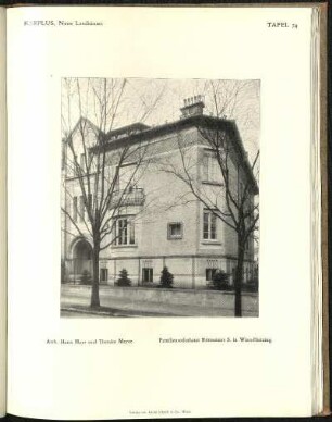 Familienwohnhaus Rittmeister S. in Wien Hietzing