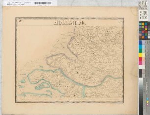 Nouvelle Carte de la Hollande, d'apres Krayenhoff et les meilleures cartes connues. 24 feuilles. Etablissement Géographique de Bruxelles, Fondé par Ph. Vander Maelen. Blatt 17. Brielle.
