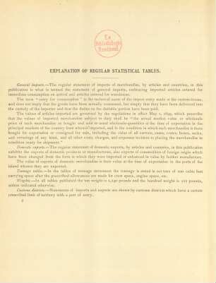 Explanation of regular statistical tables