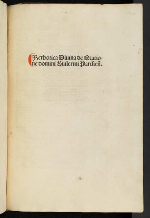 Rhetorica divina