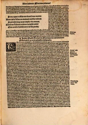 Duplex commentatio ... de consolatione philosophica et de disciplina scholastica