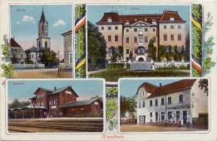 Knauthain: Kirche, Schloß, Bahnhof