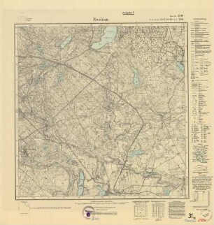2169 (alte Nr.: 786) Prechlau, Meßtischblatt (4cm - Karte)
