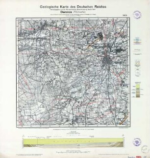 2429 [4307] Dorsten (Flözkarte), Geologische Karte des Deutschen Reiches