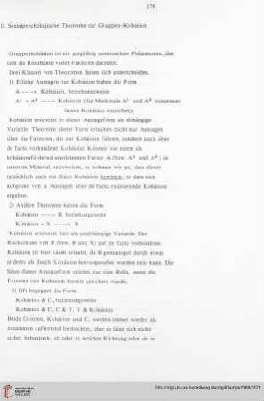 II. Sozialpsychologische Theoreme zur Gruppen-Kohäsion