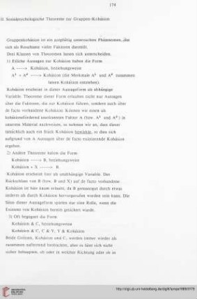 II. Sozialpsychologische Theoreme zur Gruppen-Kohäsion