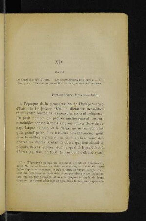 XIV Haiti