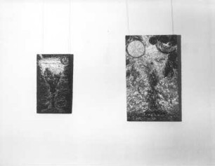 Cocktail : Skiba, Ansgar: Cocktail. Mischtechnik; 70 x 40 (li.) und 100 x 60 cm (re.).2005 u. 2007. Pulsnitz: Galerie im Geburtshaus Ernst Rietschels, Ausstellung Ansgar Skiba. Verlockungen und Zipora Rafaelov. Keren-Or vom 12.4. - 1.6.2008