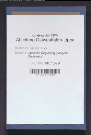 Einführung und Veranlagung zur Wertzuwachssteuer im Amt Schötmar