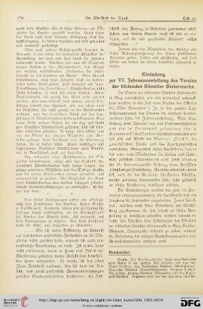4: Einladung zur VI. Jahresausstellung der Vereins der bildenden Künstler Steiermarks, [2]