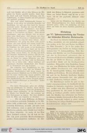 4: Einladung zur VI. Jahresausstellung der Vereins der bildenden Künstler Steiermarks, [2]