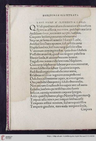 Lavs vrbis a clementia caeli