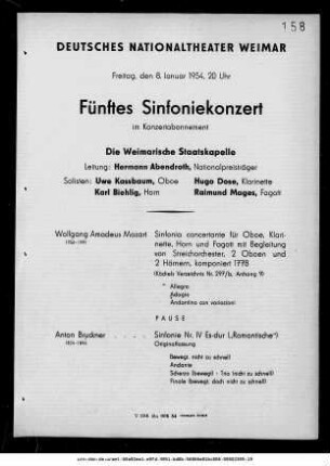 Fünftes Sinfoniekonzert