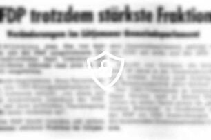 FDP trotzdem stärkste Fraktion