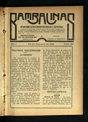 [Noticias del teatro]