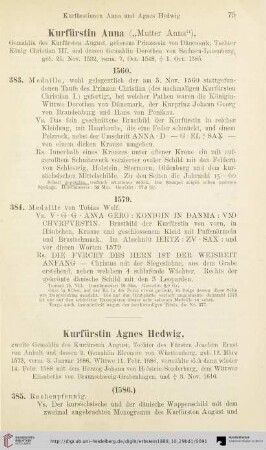Kurfürstin Agnes Hedwig (Nr. 385)