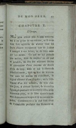 Chapitre V. L'Orage.