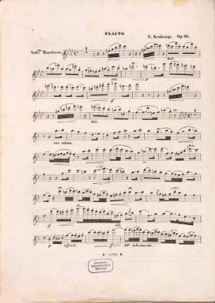 Aria dell'opera La battaglia de Legnano del maestro Verdi : variata per flauto con accompagnamento di pianoforte ; op. 66