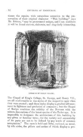 Interior of Roslin Chapel.