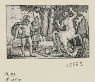 Herkules tötet Nessus, Blatt 9 der Folge "Arbeiten des Herkules"