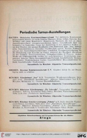 Periodische Turnus-Ausstellungen