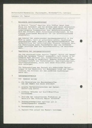 Lehrgang 01: Papier