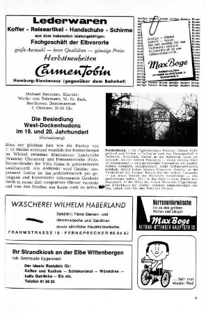 Die Besiedlung West-Dockenhudens im 19. und 20. Jahrhundert : (Fortsetzung)