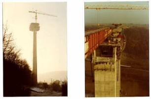 Kochertalbrücke, km 679,942 - 681,070 Gebaut Oktober 1976 - 15.Oktober 1979. Freivorbau