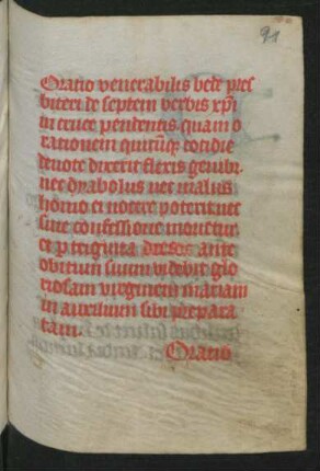 Oratio de septem verbis Christi in cruce