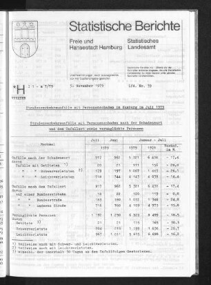 Straßenverkehrsunfälle mit Personenschaden in Hamburg im Juli 1979 : Lfd. Nr. 39