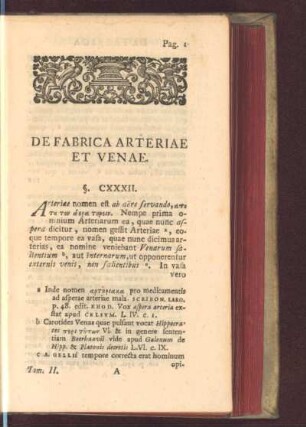 De fabrica arteriae et venae