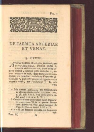 De fabrica arteriae et venae