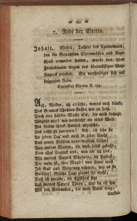 7. Rede der Electra
