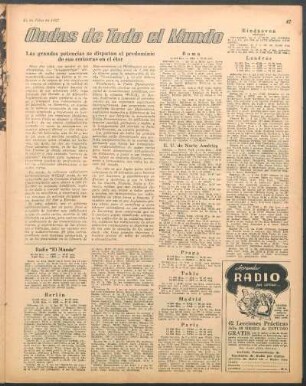 Las grandes potencias se disputan el predominio de sus emisoras en el éter