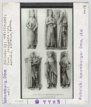 Naumburg, Dom, Westchor: Statuen des Westchores. Timo, Ekkehard u. Uta, Adelheid, Dietrich, Konrad