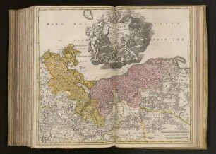Ducatus Pomeraniæ novißima Tabula : in anteriorem et interiorem divisa, quatenus subsunt Coronis Sueciæ et Borussiæ cum insertis et adjacentibus Ditionibus