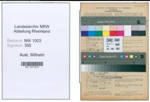 Entnazifizierung Wilhelm Aust , geb. 27.07.1896 (Schleifer)
