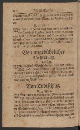 Von ungebührlicher Verstrickung.