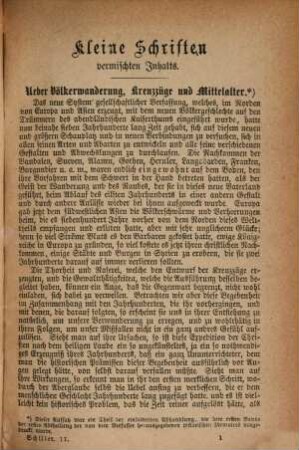 Schillers sämmtliche Werke : in 12 Bänden. 11, Kleine Schriften vermischten Inhalts