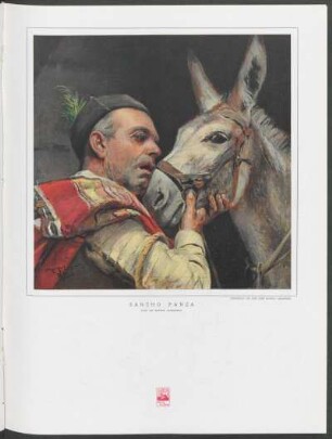 Sancho Panza : Óleo de Moreno Carbonero, propiedad de Don José Blanco Casariego